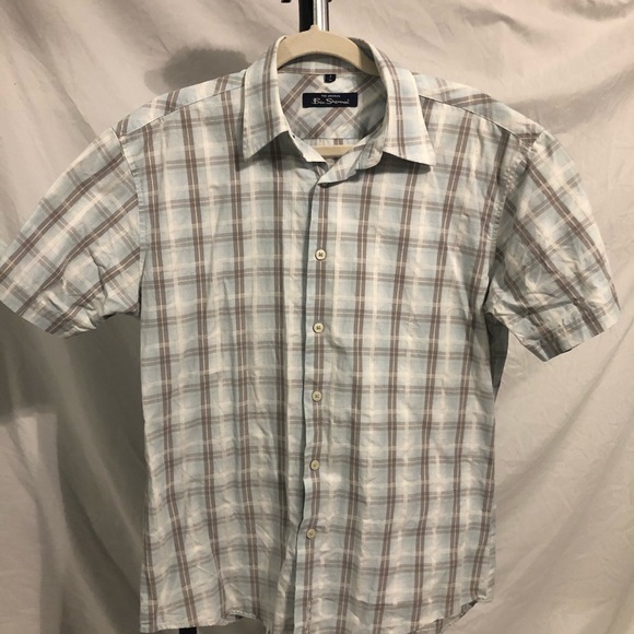 Ben Sherman plaid button down M/2 - Picture 4 of 4
